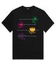 Ujeu Flower Color Oversized Short-Sleeve T-Shirt (Ds008) Black