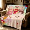 Cartoon I-In the Night Garden-n Throw Thick Comfort Flannel Quilt, Multi-scene Use Indoor Outdoor Daily Nap