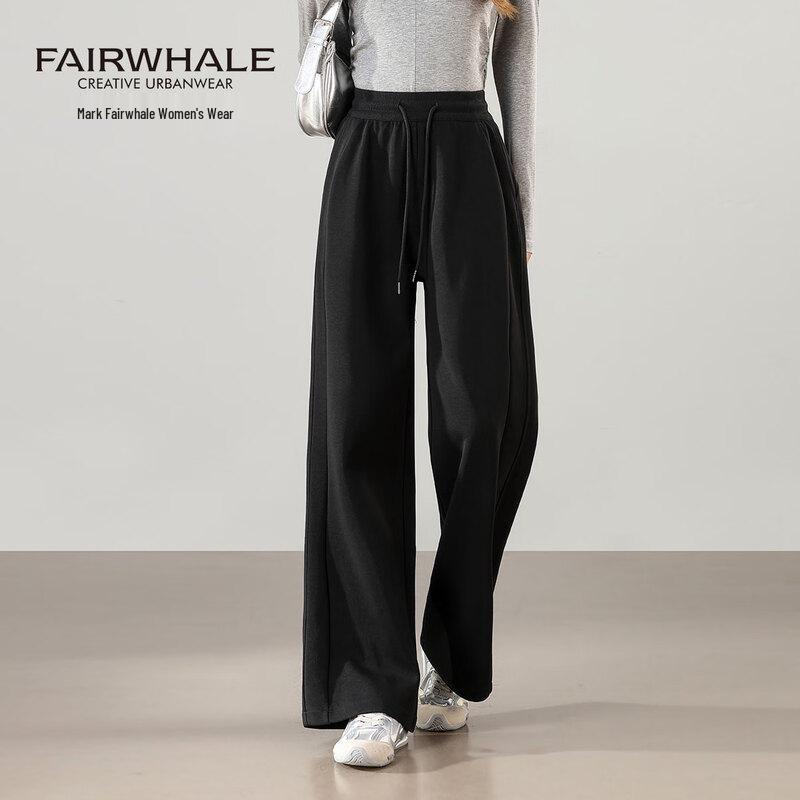 

Mark Fairwhale Women s High-Waist Loose Straight Casual Pants M