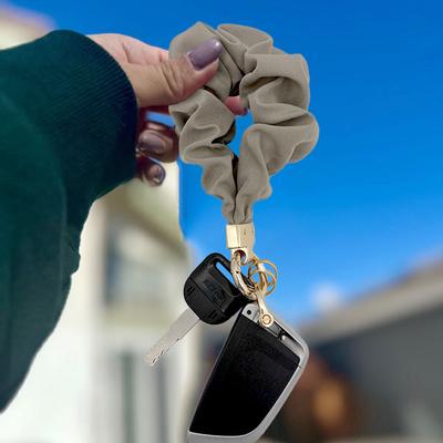 Soft Silk Wrist Lanyard  Keyring Large Intestine Elastic Key Chain Ring New Portable Anti-lost Car Straps Stylish Keychain Gift