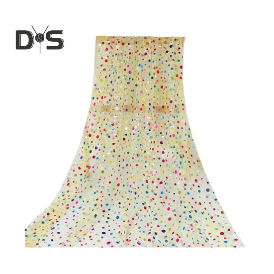 150CM Colorful Dot Tulle Table Runner French Sheer Round Dot Mesh Long Rectangle Wedding Bridal Shower Party Dining Table Cover Kitchen Supplies