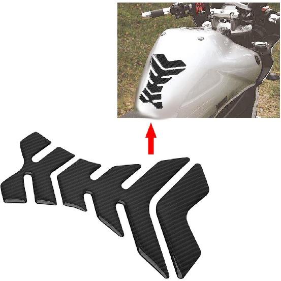 Bensintankskydd, Kolfiber Motorcykel Bensintankskydd Klistermärken Dekaler Universal