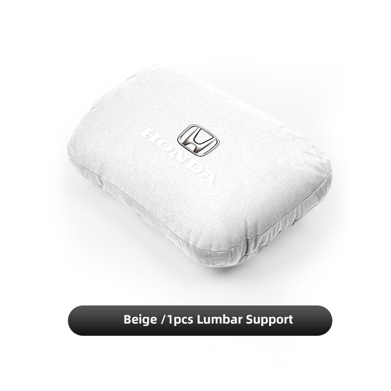 Car Neck Support Pillow Waist Pillow Auto Logo Seat Headrest For Honda Civic Accord Crosstour Spirior Odyssey Avancier UR-V CR-Z