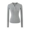 Women's American Spicy Girl Slim-Fit Henley Collar Long-Sleeve T-Shirt - Versatile Base Layer Top, 2026