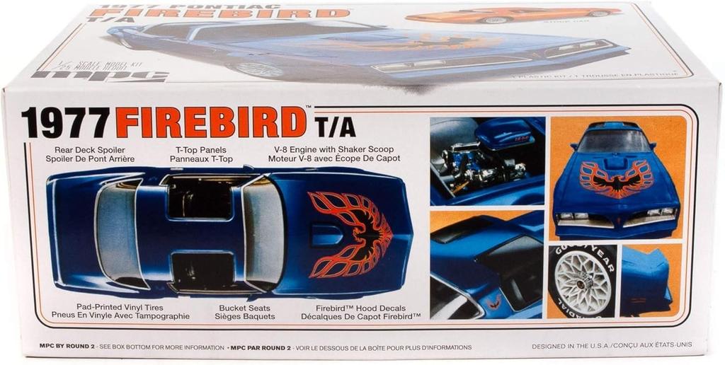 Plastikový model vozu Pontiac Firebird z roku 1977, MPC916, měřítko 1:25, model auta Platts MPC... (Auto)