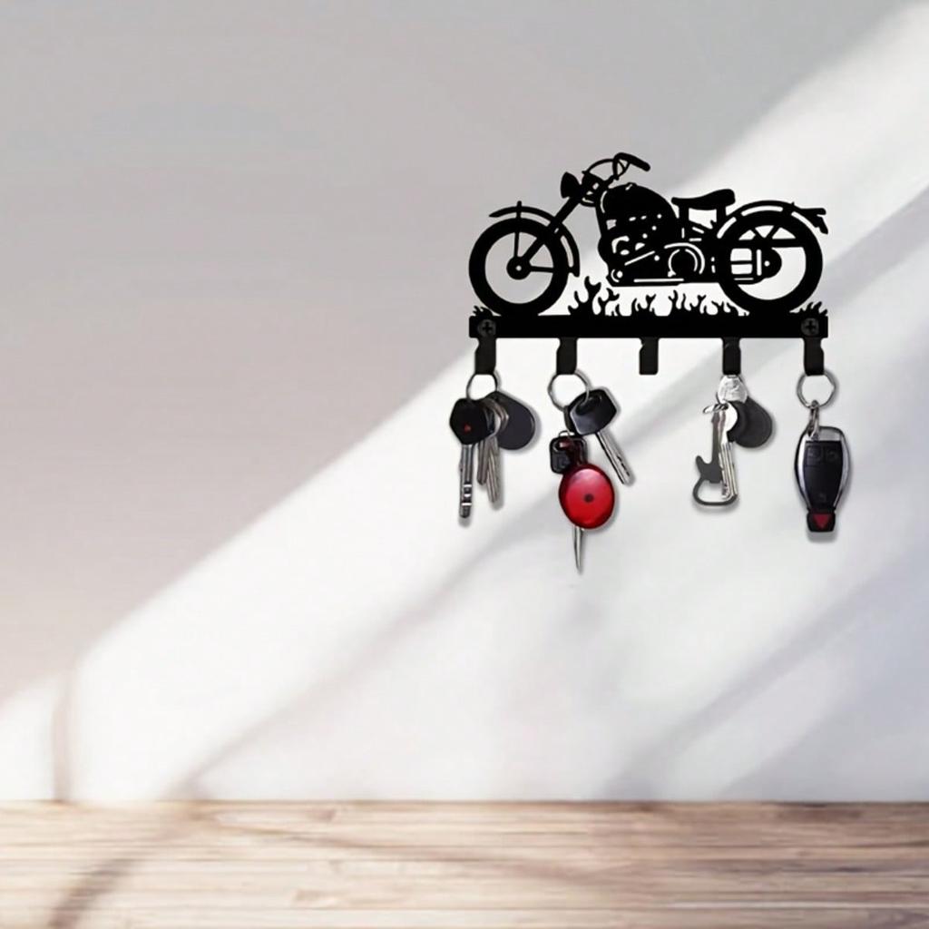 Multifunctional Metal Key Holder Wall Mounted Organizer for Kitchen Bathroom Entryway