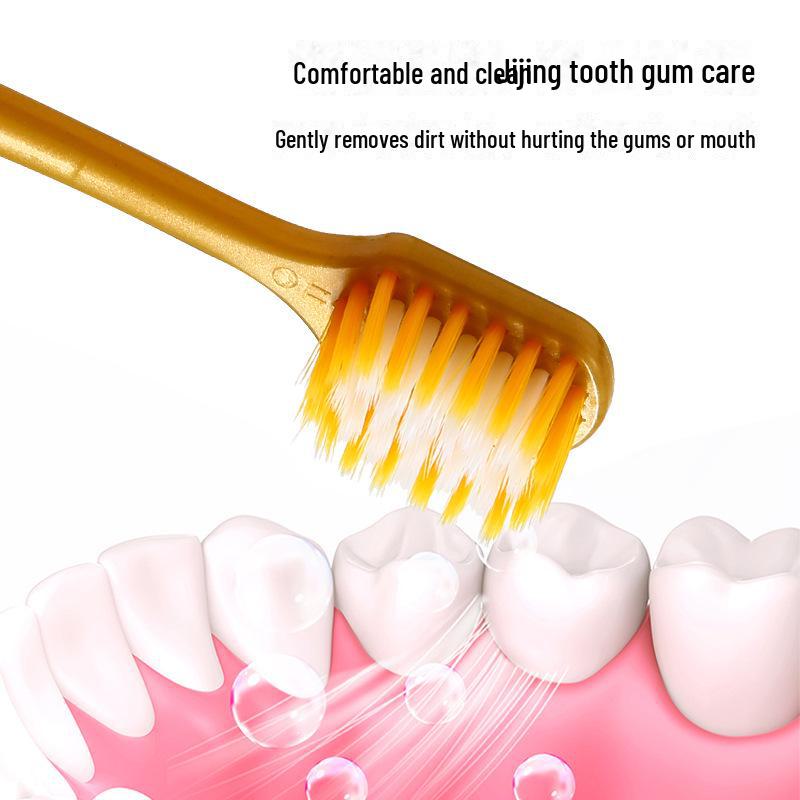 High-Density Soft Bristle Adult Toothbrush - 6-Pack for Deep Cleaning Oral Care