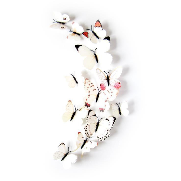 3D Butterfly Decorative Sticker with Adhesive - Perfect for Walls, Weddings, and Fridge Magnets.