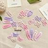 Cherry Blossom Pink Heart Star Bow Bear BB Hair Clips - Mini Flyaway Bangs Accessories