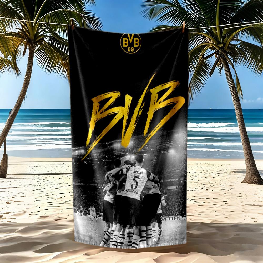 Borussia Dortmund Beach Towel High Absorbency Quickdry Comfortable Lightweight