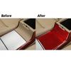 3Pcs Red Carbon Fiber Center Console Cupholder Cover Trim For Hyundai Azera