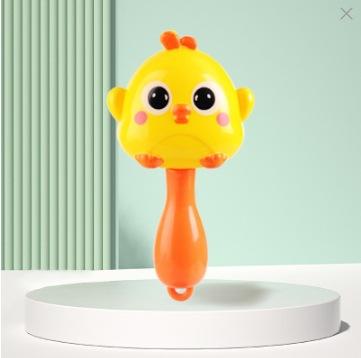 

Игрушка для новорожденных 0-1 год - Ручная погремушка-животное, Сенсорный погремушка для раннего развития, Развитие хватательных навыков и тренировка подъема головы, Подарок на выписку.