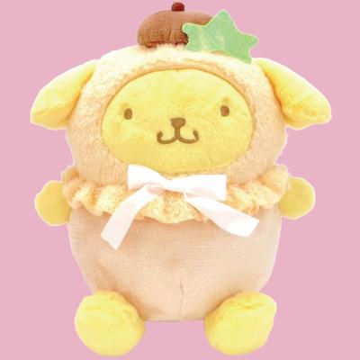 Nakajima Corporation Pompompurin Pastel Fruit Cape Plush Toy S 205889-25 H23 X W22 X D16cm