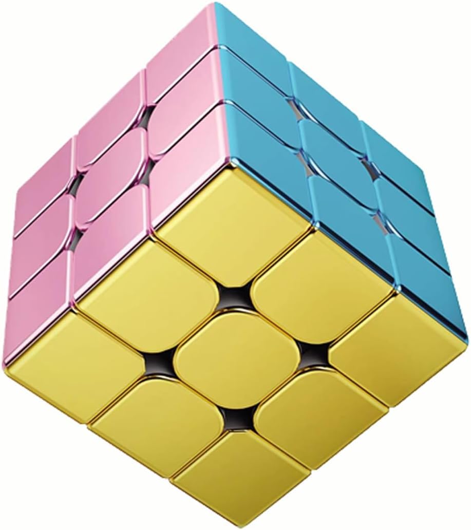 Findbetter Metallic Macaron Magnetic Competition Cube, Smooth Rotation, Cyclone Boys Metallic 3x3x3, Built-in Magnets, Super Cool Macaron