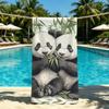 Asciugamano Panda Per Campeggio All'aperto Asciugamano da Spiaggia Carino Bambù Super Assorbente Asciugatura Rapida Asciugamano Estivo
