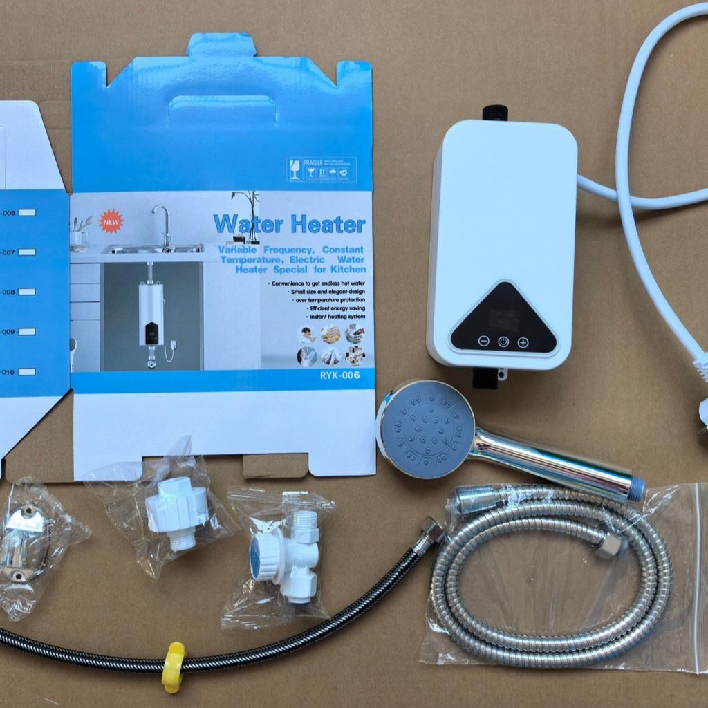Small Household Bathroom Hot Water Shower Set Small Kitchen Water Heater Digital Display Instant Electric Water Heater