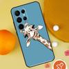 Cute Cartoon Animal Giraffe Phone Case For Samsung Galaxy S25 Ultra S24 S22 S21 Ultra S9 S10 S20 Plus S23 FE Funda Cover