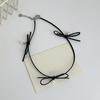 Elegant Bowknot Pearls Choker Necklace for Women Girls Retro Styles Clavicle Chain Fashion Jewelry Accessories