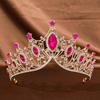 Baroque Luxury Alloy Crown Headpiece for Bridal and Party Princess Attire