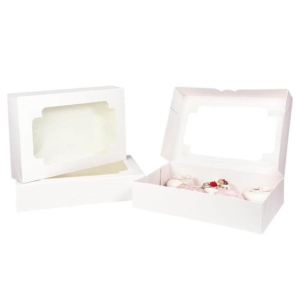 5pcs Gift Boxes with Clear Window Auto-pop Up Treat Boxes, Gift Packing Box for Christmas, Valentine's, Christmas, New Year Gift Party Supplies