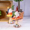 Fairy on Mushroom Resin Sculpture, Decor for Bedroom, Living Room, Study, and Entrance