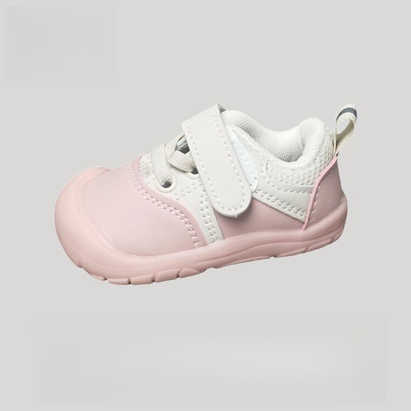 

Детские кроссовки для ходьбы для мальчиков с мягкой подошвой, противоскользящие, детские повседневные кроссовки, сетчатая дышащая обувь для малышей, обувь для девочек 25 розовый