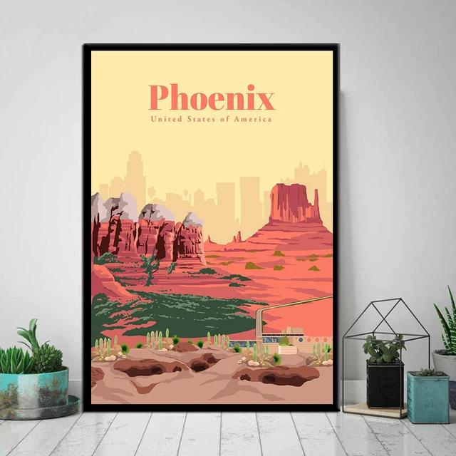 Vintage Retro Travel City Map Canvas Wall Art Berlin Singapore Hong Kong Classic Posters for Home Living Room Decor