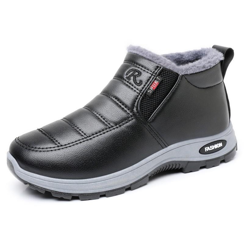 Womens Winter Slip On Fleece Lined Low Top Platform Casual Shoes Warm Flat Loafers