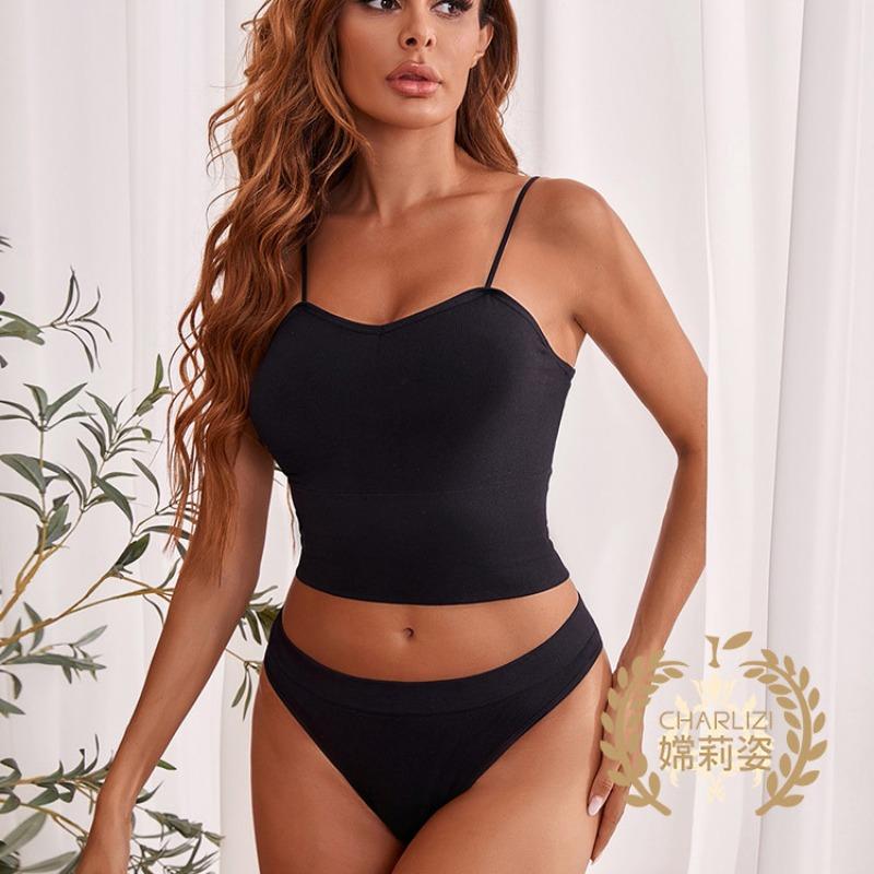 

Stylish back underwear gathers fashionable women s underwear is seamless bra cover, beautiful back blue no steel ring L