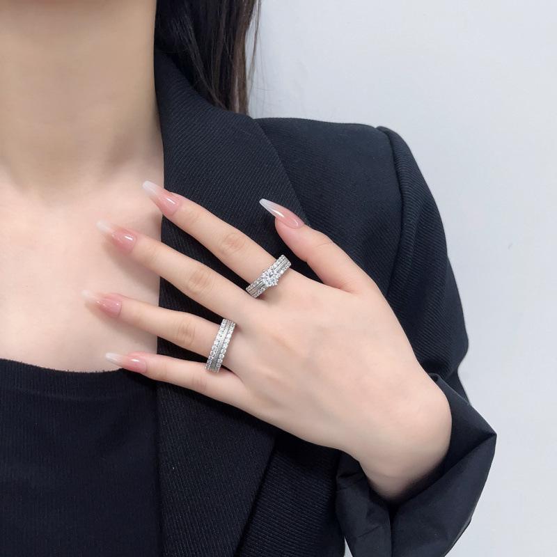 

Couple Ring Premium Sense Pair Ring Ladies Engagement Ring Jewelry No. 10