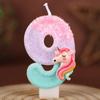 Creative Unicorn Number Candle Birthday Cake Decoration Plug-in First Birthday Party Handmade Candle 09