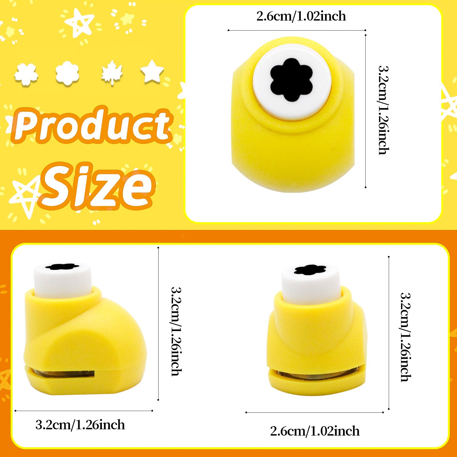 

6 pcs Paper cutter for crafts Hole Puncher Punches Tool Set Circle Flower Paper Shapes Hole for card making custom scrapbook 1