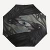 1pc Crow Eye Automatic Folding Umbrella Compact Lightweight Travel Umbrella with 8-Rib Sturdy Frame, Windproof & Self047
