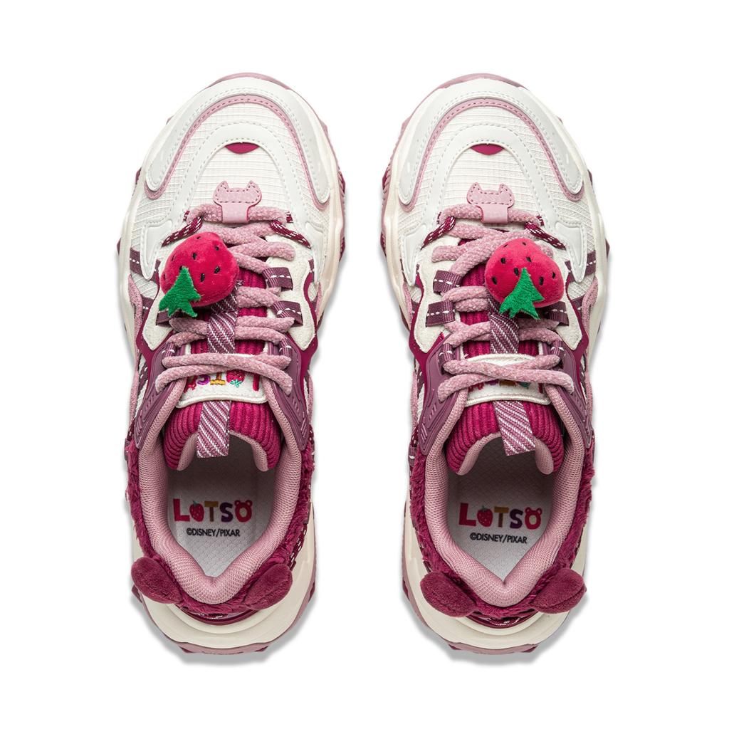Li Ning Strawberry Bear X  Cat Paw Lite 2 Thick Sole Height Increasing Cushioning Retro Non-Slip Wear-Resistant Low-Top Dad Shoes AGCU176-8