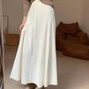 Skirt for Women Casual Versatile Elastic High Waist Long Loose Thickened Stretchy Slim Solid Colour Knit  Skirt