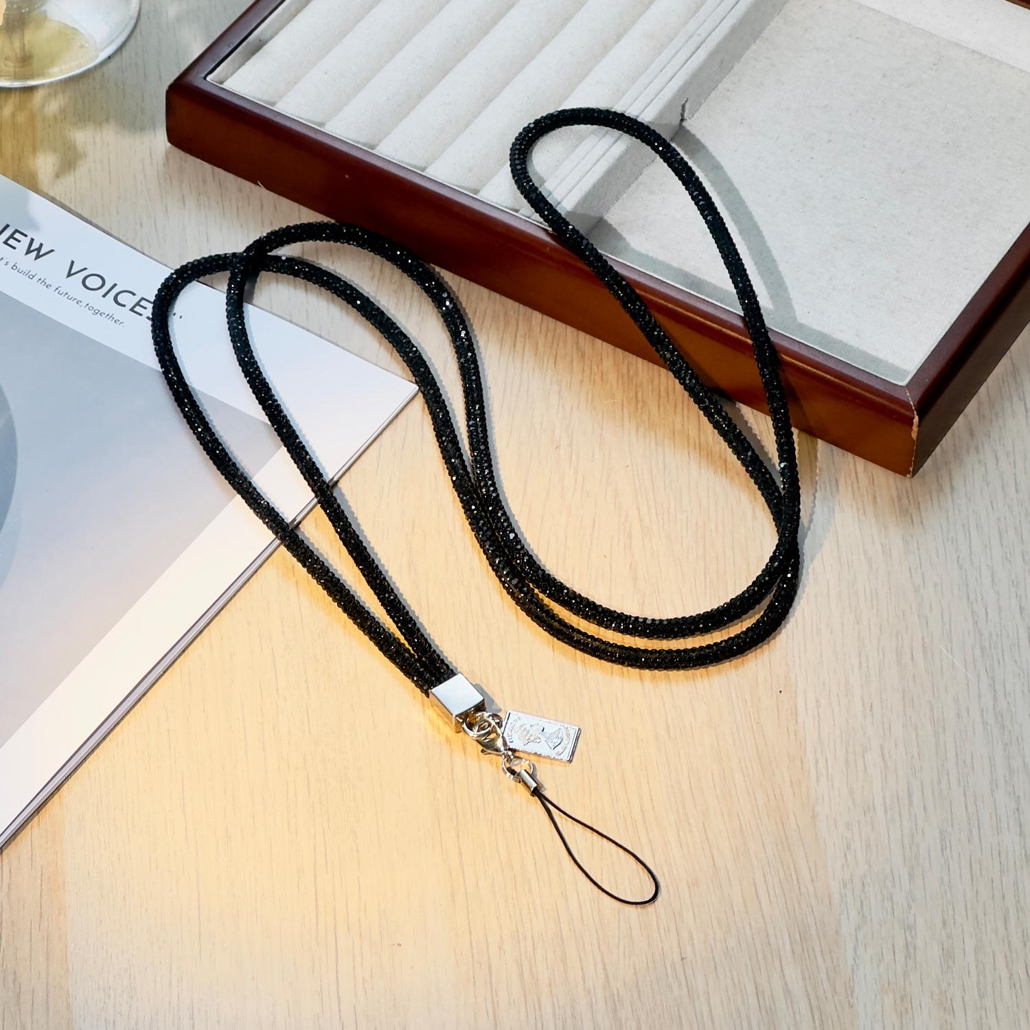 

Жіночий ланцюжок на руку для мобільного телефону з діамантами та підвіскою