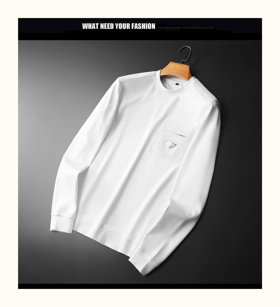 Europäischer High-End Light Luxury Herren Slim Fit Pullover Hoodie - Frühling/Herbst Trendiger Einfacher Basisschicht