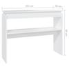 Vidaxl Stolik Konsolowy, Biały, 102X30X80 Cm, Materiał Drewnopochodny