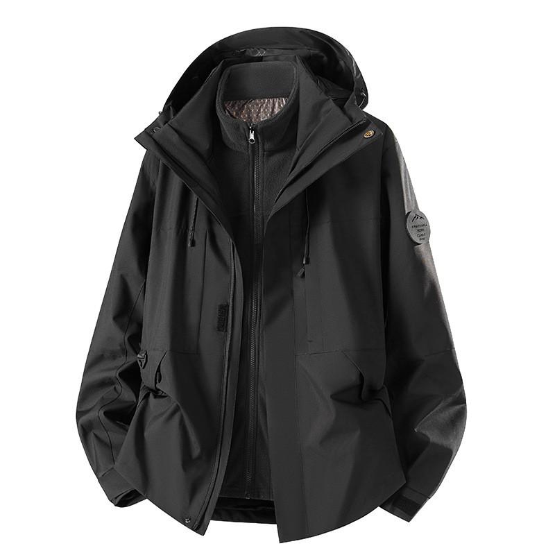 Womens 3-in-1 Hiking Jacket 2026 Lightweight Windproof Outdoor Shell With Removable Fleece Liner Small Stature