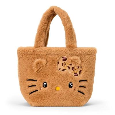 Sanrio Hello Kitty Fur Tote Bag ( Brown ) Japan NEW Sanrio Characters