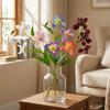 Realistic Simulation Silk Flowers Long Branch Faux Flower Luxury Fake Iris Stem  Party Decor