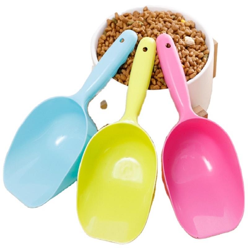 Hot Sale Plastic Dog Cat Food Spoon Shovel 1 Colors Convenient Feeder Plastic Pet Feed Scoop
