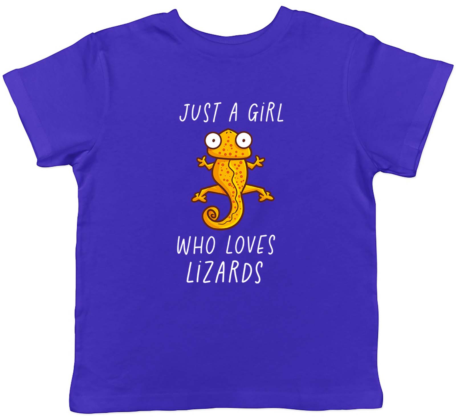 Just A Girl Who Loves Lizards Childrens Kids T-Shirt Boys Girls Gift 100