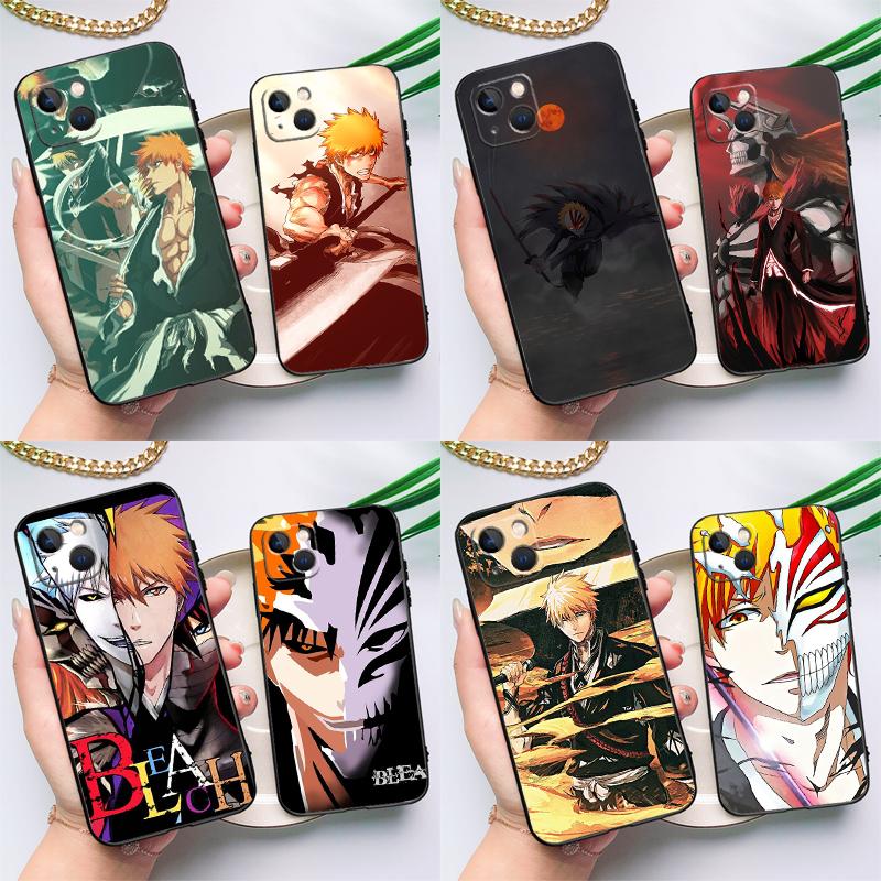 

Чехол Bleach Anime Ichigo для iPhone 14 13 12 11 Pro Max XS X XR SE 2020 2022 7 8 Plus 12 13 Mini Cover Shell
