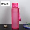 Tazza Acqua Sportiva Portatile Creativa in Plastica Opaca con Coperchio a Scatto Spazio Libero per Ragazzi e Ragazze