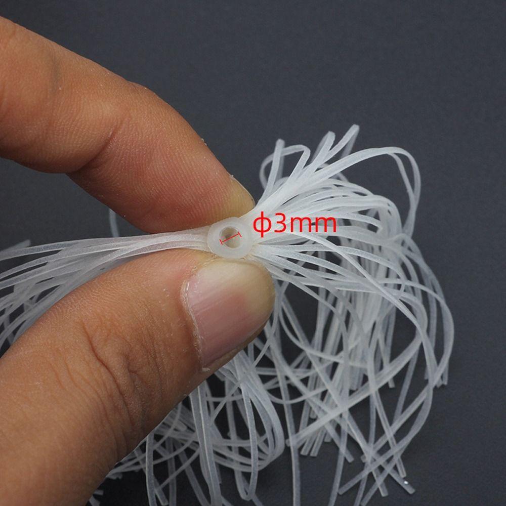 Luminous Lure Silicone Skirts 88 Strands Silicone Jig Skirts Fishing Umbrella Skirts  Buzzbaits