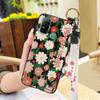 Dirt-resistant Silicone Phone Case For Doogee N30 Waterproof Kickstand Flower Oil Painting Fashion Design Phone Holder