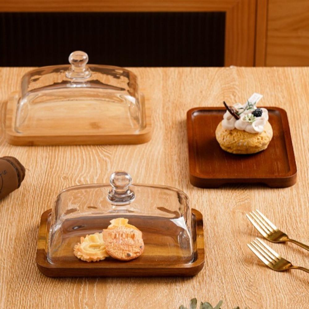 Light Luxury Pastry Stand Rectangular Butter Plates Serving Tray Dessert Plate Hotels