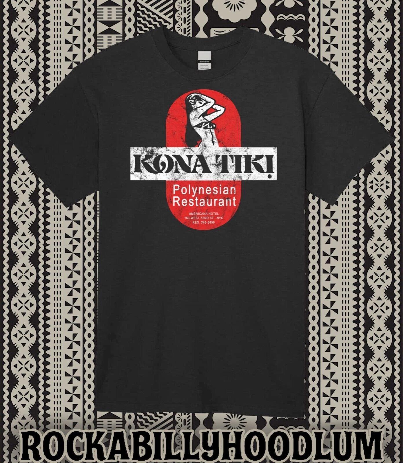 Retro Tiki Tee T Shirt Rum Mug Restaurant Bar Kona Tiki Polynesian NYC 4XL
