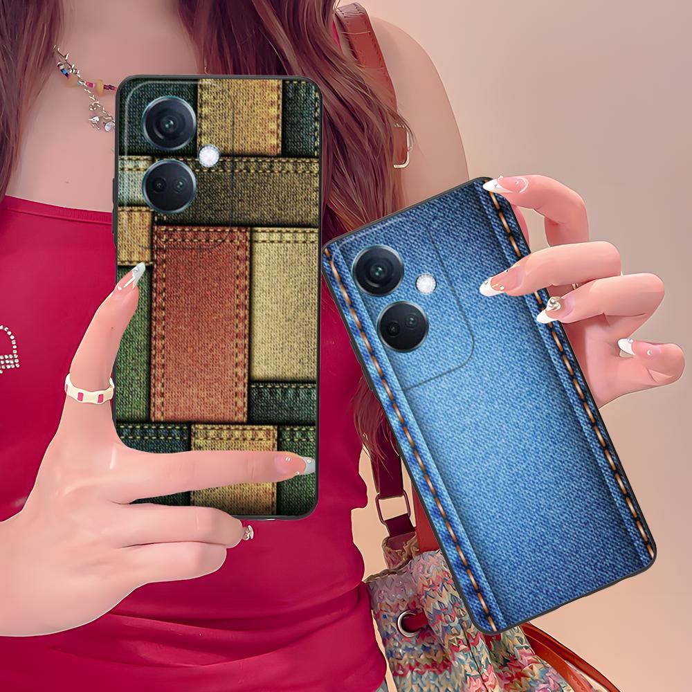 Jeans Texture Mobile Phone Case for OPPO Find X9 X8 X7 X6 X5 X3 X2 Plus S Pro Ultra Lite Colorful Printing Cover Luxury Cover